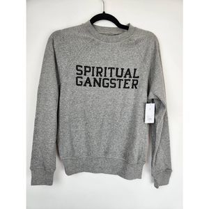 Spiritual Gangster Mazzy Pullover Sweatshirt Gray NWT Size XS